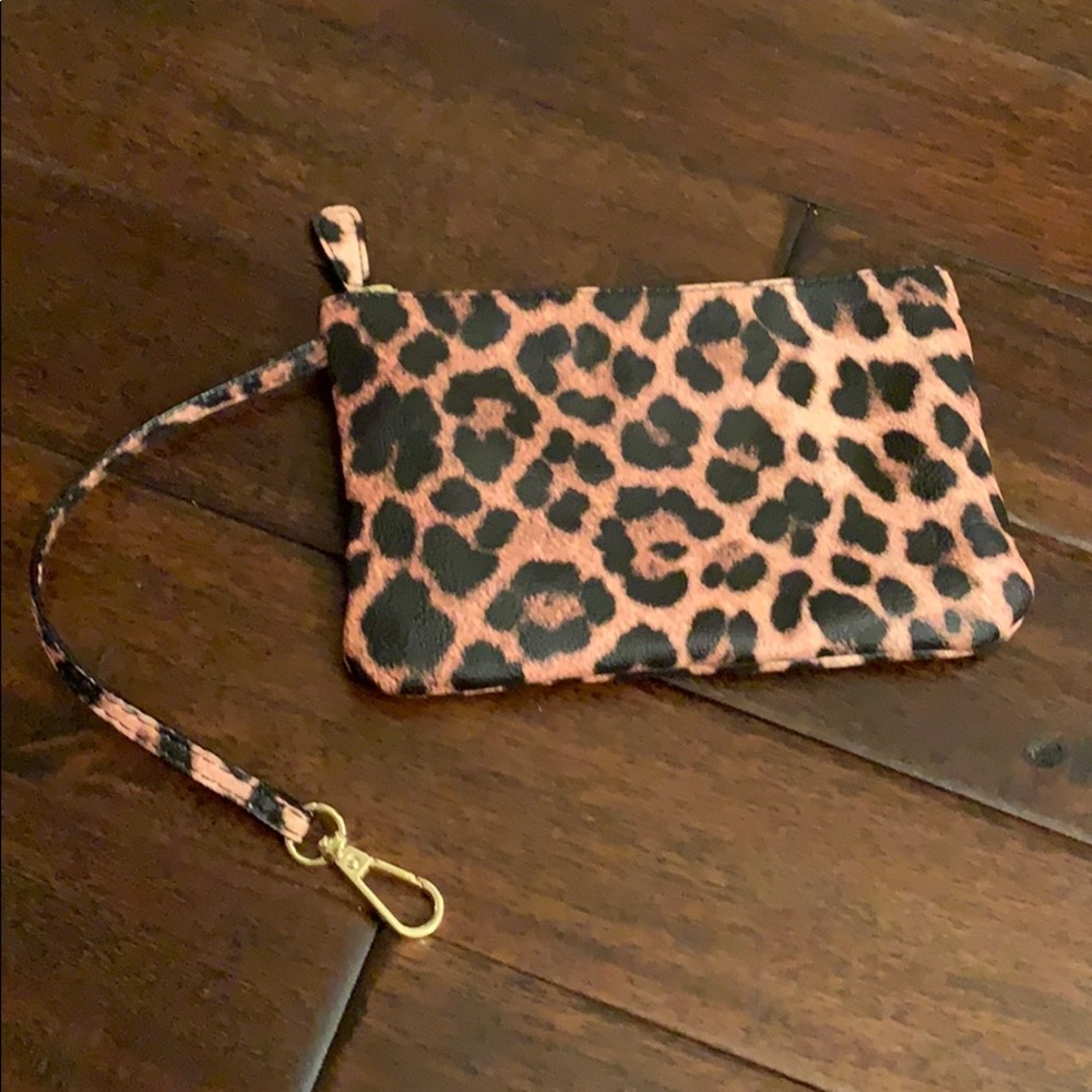 Betsey Johnson Animal Print Zip Tote w/ hook strap